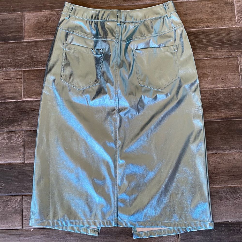 Lupe metallic light blue skirt - Picture 6 of 7